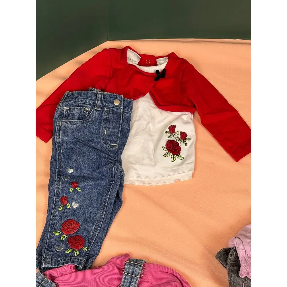 #472 Baby Girl 12M Fall/Winter Clothes Lot: Nike OshKosh Ralph Lauren Puma